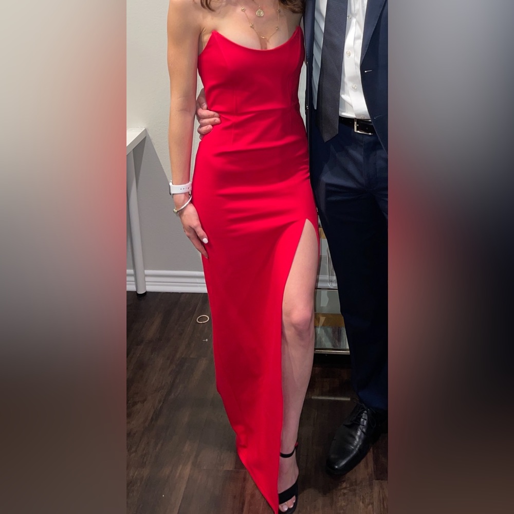 superdown Ryleigh Strapless Maxi Dress - Red